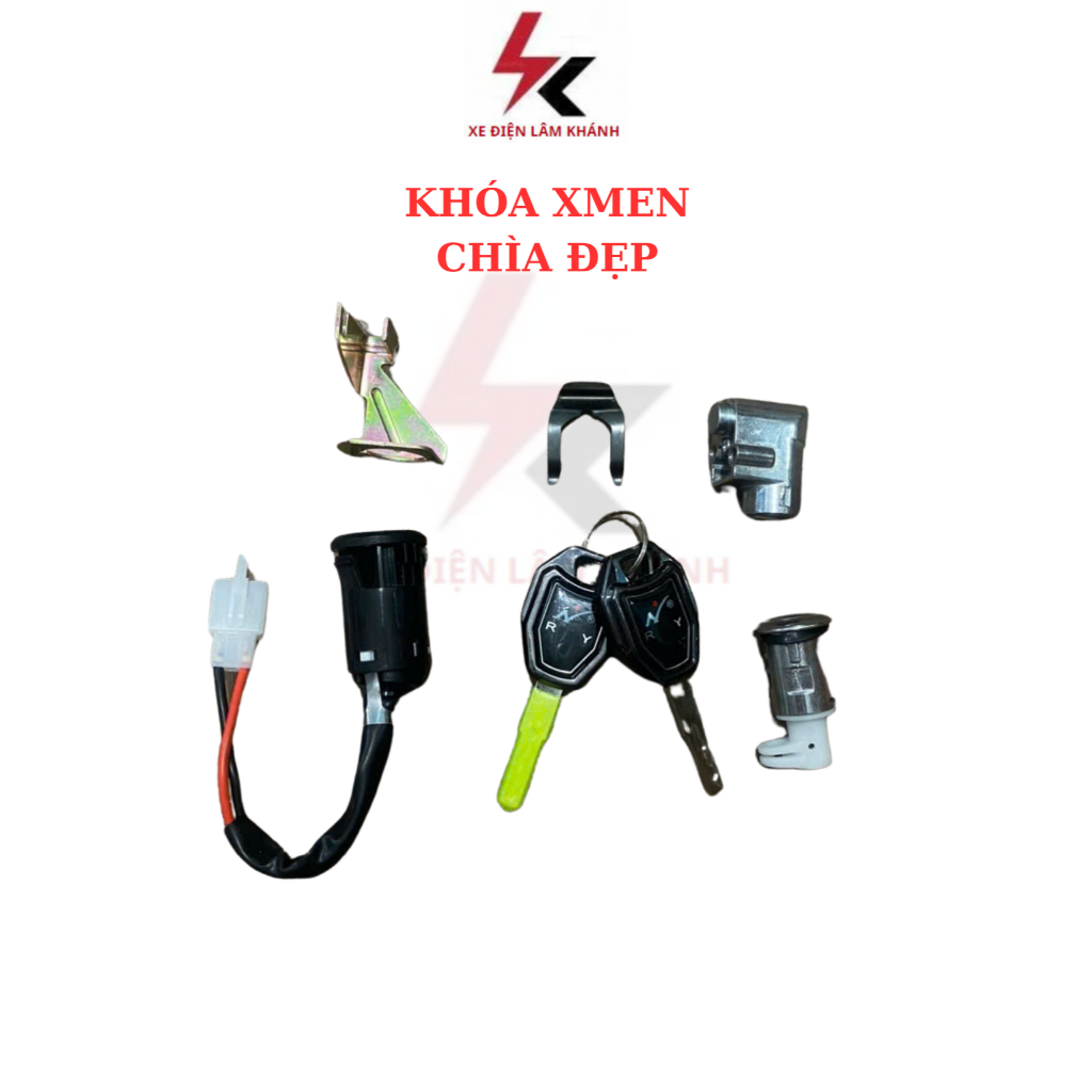 Khoá bộ xe điện Xmen (bộ 3 ổ khoá)