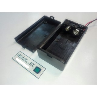 Đế pin 9V có nắp đậy và công tắc