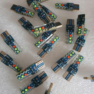 Bóng đèn xi nhan, demi ô tô, xe máy led ghim T10, T15 nháy chạy đổi màu 12V/24V hàng xịn