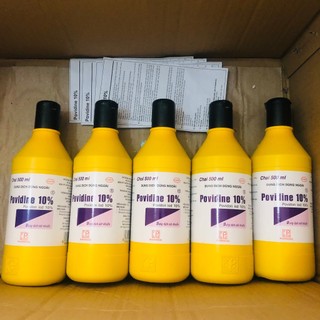 Dung dịch sát khuẩn povidine nắp đen 10% 500ml