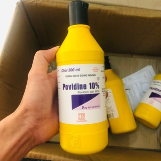 Dung dịch sát khuẩn povidine nắp đen 10% 500ml