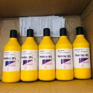 Dung dịch sát khuẩn povidine nắp đen 10% 500ml