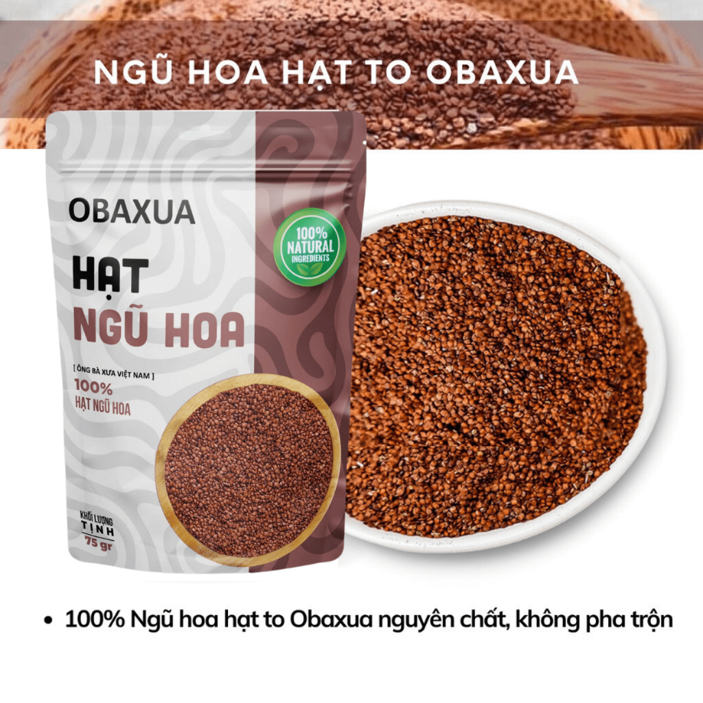Ngũ Hoa Hạt Nguyên Chất Hạt Đình Lịch Obaxua Chuyên Dùng Trong Spa Cao Cấp Mặt Nạ Đắp Mặt Giảm & Ngừa Mụn Dưỡng Sáng Da | BigBuy360 - bigbuy360.vn