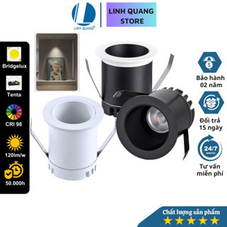 Đèn Led âm trần spotlight SM1 Sixma cao cấp CRI >98 chống lóa