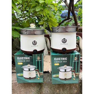  Nồi điện đa năng 1.3 Lít nồi lẩu mini ca nấu mì cao cấp 2 tầng - Nồi điện với 2 nấc nhiệt thế hệ mới có tay cầm 