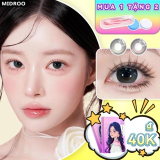 Midroo Lens 2 Chiếc 0-6 Độ Xám Lens Mắt 14.2mm Lens Cận Bana Kính áp Tròng 1 Năm