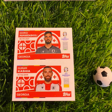 [ CHÍNH HÃNG ] - STICKER - TOPPS EURO 2024 - MAMARDASHVILI - KASHA (GEORGIA)