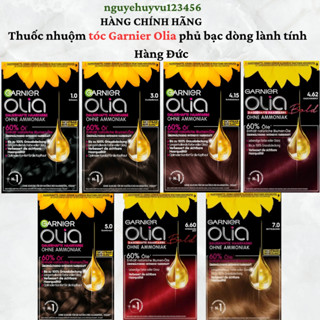  Nhuộm tóc Garnier OLIA Phủ bạc dòng thiên nhiên lành tính - Hàng nội địa Đức. 