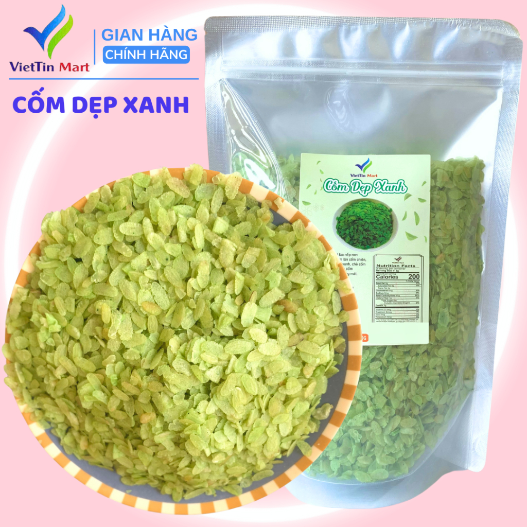 Cốm Dẹp Xanh Viettin Mart 500G