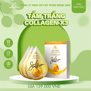Tắm trắng Collagen X3, Sữa tắm trắng body toàn thân Saffron Mỹ Phẩm Đông Anh Chính Hãng