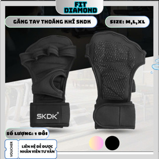 Găng tay tập gym kết hợp bảo vệ cổ tay thời trang cao cấp chính hãng SKDK