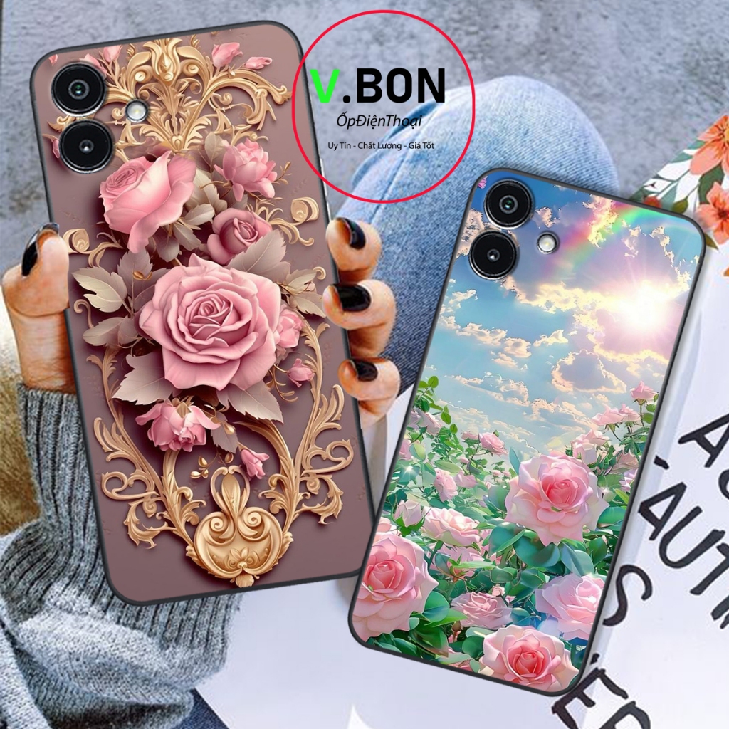 Ốp lưng Samsung A06 / A16 5G In Hình  "HOA HỒNG" Đẹp.
