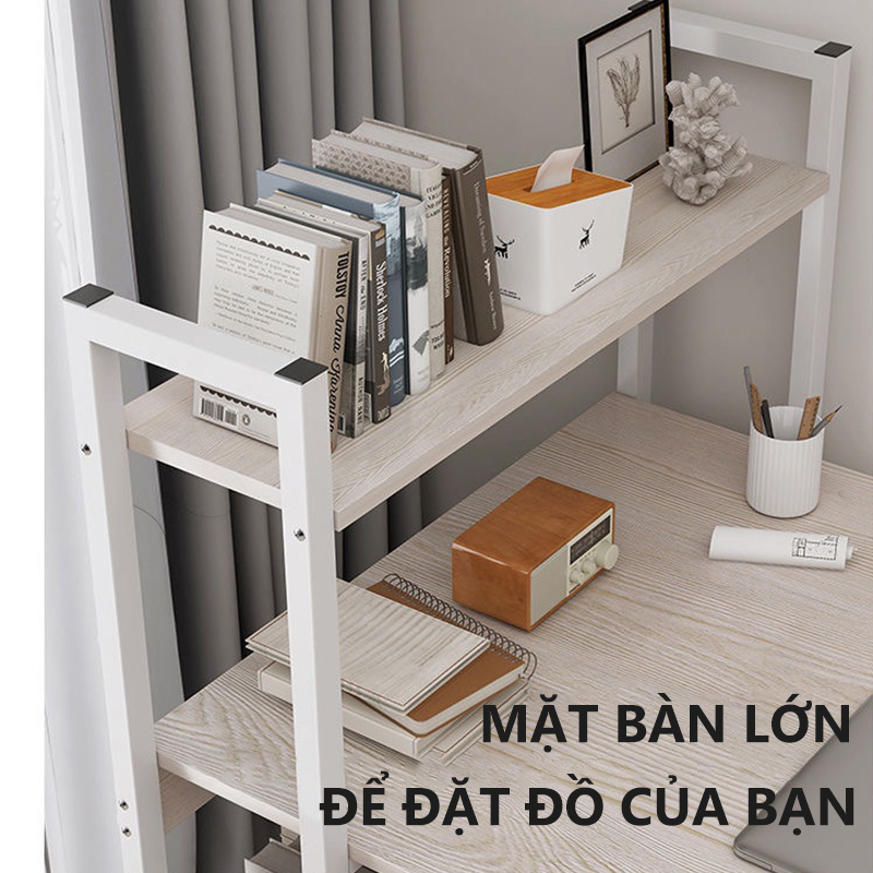 ALOVE Bàn làm việc bàn học khung bàn máy tính bàn sách hiện đại phong cách mặt bàn gỗ chống ẩm bền đẹp và tiện dụng | BigBuy360 - bigbuy360.vn