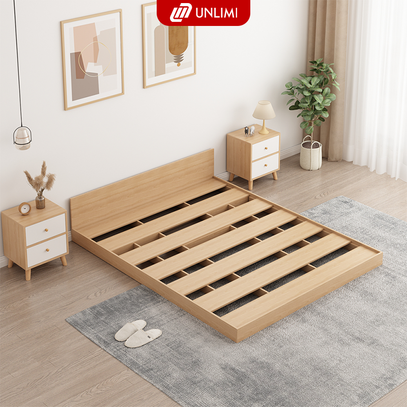 Giường bệt kiểu Nhật gỗ1M6 x 2M MDF thương hiệu UNLIMI - UP310