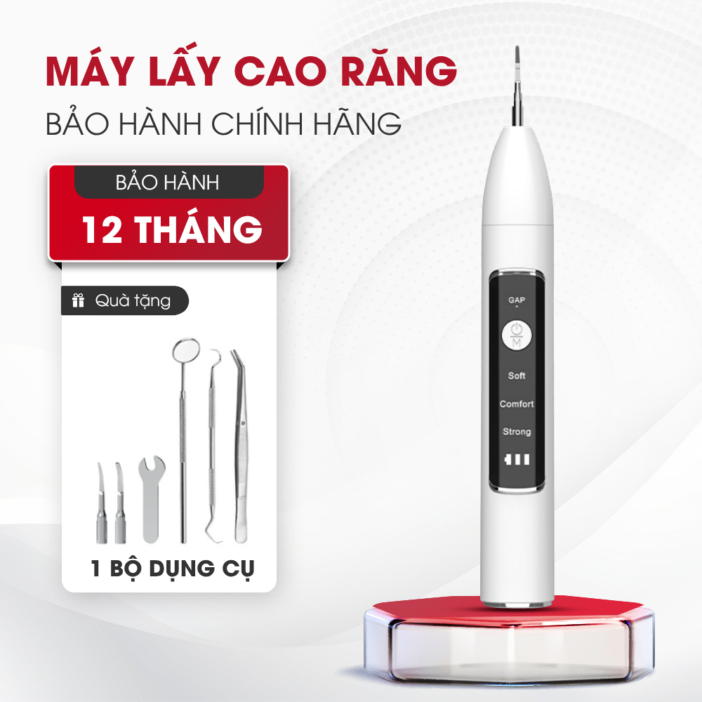  Máy lấy cao răng tại nhà DOJI 3 chế độ chống nước IPX7 nhiều phụ kiện BH 12 tháng 