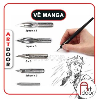 [ARTDOOR] Cán hoặc Ngòi bút sắt HOLBEIN Nikko Manga vẽ truyện tranh (lẻ)