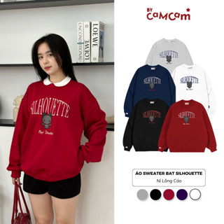 Áo Sweater Nỉ Lông Cáo Dày Bycamcam  Form Rộng BAT SILHOUETTE Nam Nữ