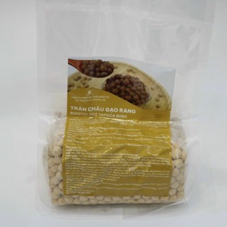 trân châu gạo rang - topping là trà sữa gạo rang chuẩn vị