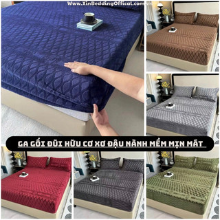 Bộ Ga Gối Nỉ Nhung COCO in Nổi Hoạ Tiết Mẫu Mới 2025 Chất Liệu Dày Dặn Mềm Mịn Ấm Áp Cao Cấp Giữ Nhiệt Tốt 1m6 1m8 2m2