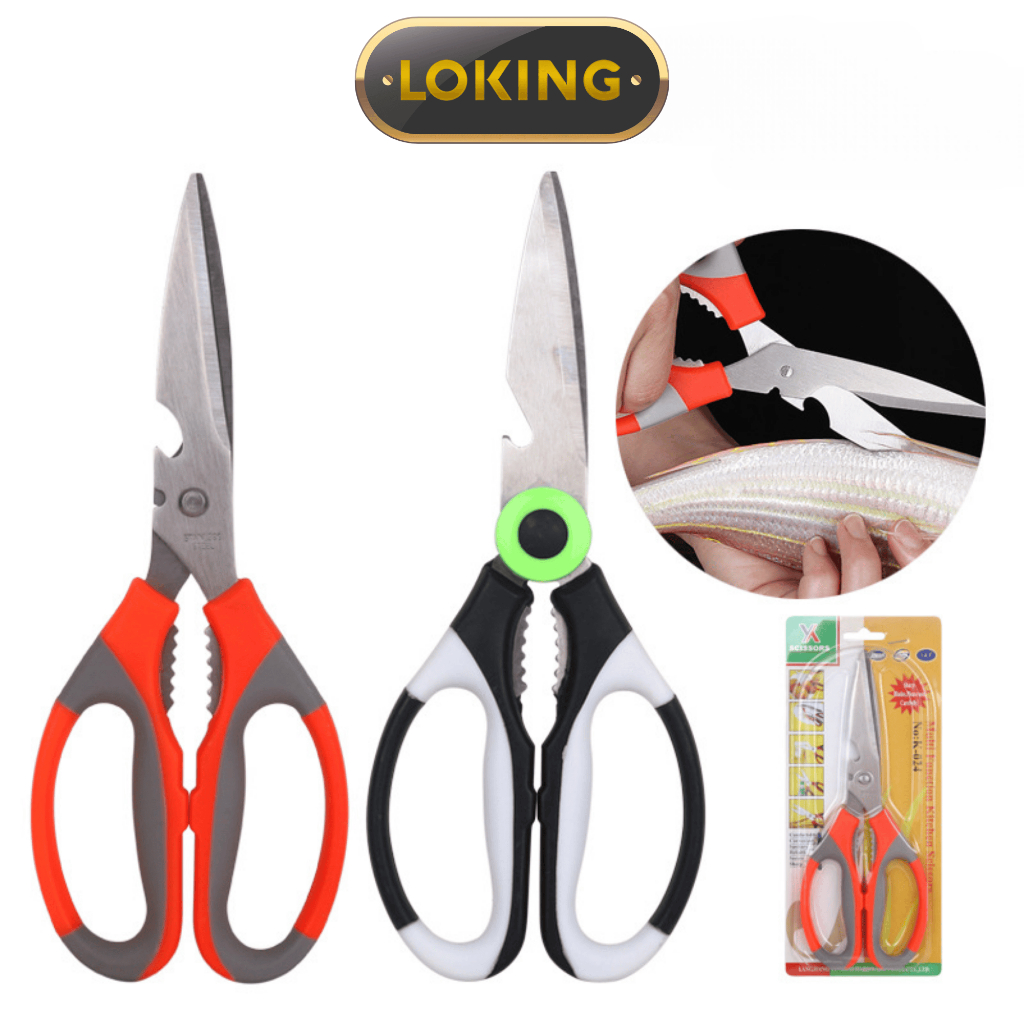 Kéo làm bếp đa năng cao cấp, cắt gà, thực phẩm tiện dụng - LOKING
