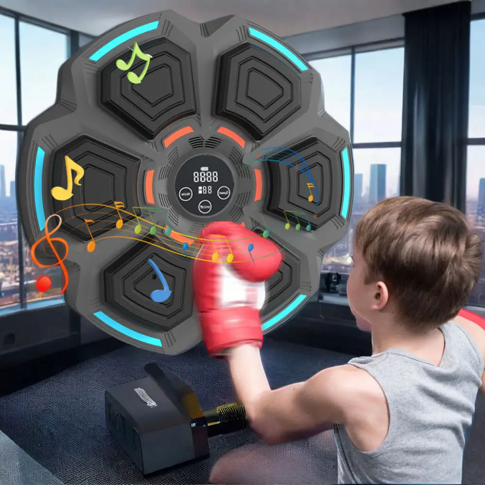 Máy Đấm Boxing Kết Nối Bluetooth, Máy Tập Boxing Phát Nhạc Treo Tường, Thiết Bị Đấm Bốc Tại Nhà