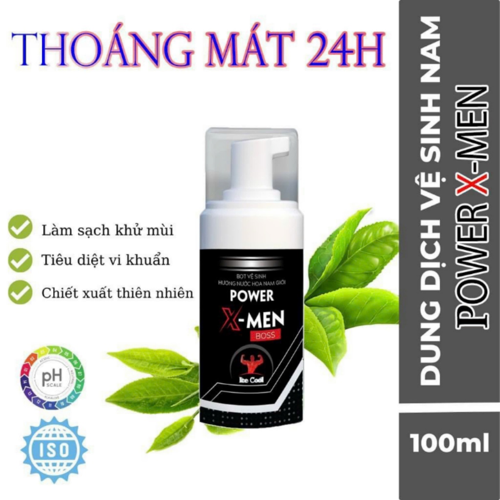 ✅ (Chính hãng) Bọt vệ sinh hương nước hoa nam giới power X-Men Bboss Diophaco (c/100ml)