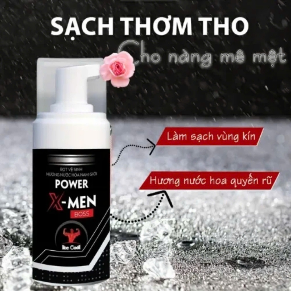 ✅ (Chính hãng) Bọt vệ sinh hương nước hoa nam giới power X-Men Bboss Diophaco (c/100ml)