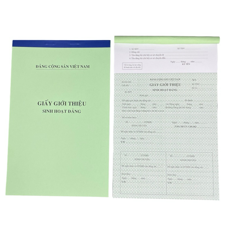 Giấy giới thiệu sinh hoạt Đảng