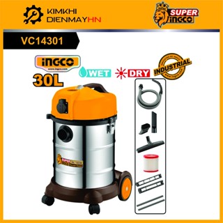 Máy hút bụi 30 lít INGCO VC14301 công suất 1400W. Máy hút bụi 12 lít INGCO VC14122 mô tơ đồng 800W.