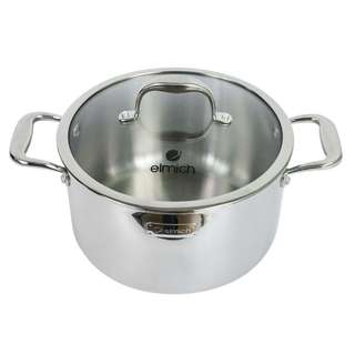 Nồi luộc gà Inox 3 lớp cao cấp đáy liền Emich Trimax XS EL-3749 đướng kính 26cm, bảo hành 36 tháng