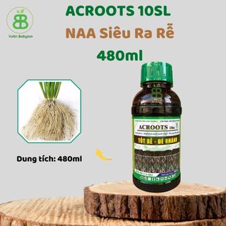 Phân Bón Hữu Cơ , NAA Siêu Ra Rễ, Đẻ Nhánh, Mập Mầm, Xanh Cây Lá ACROOTS 10SL - Chai 480ML