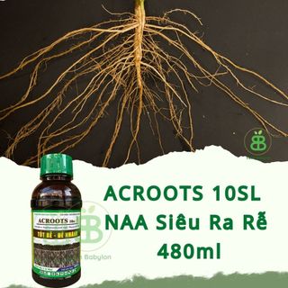 Phân Bón Hữu Cơ , NAA Siêu Ra Rễ, Đẻ Nhánh, Mập Mầm, Xanh Cây Lá ACROOTS 10SL - Chai 480ML