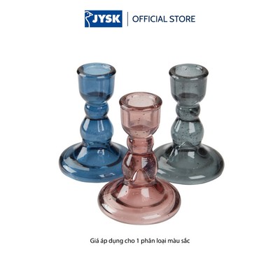 Chân nến | JYSK Torlek | thủy tinh | nhiều màu | DK7xC9cm