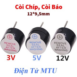 Loa - Còi chip - Buzzer 3V 5V 12V