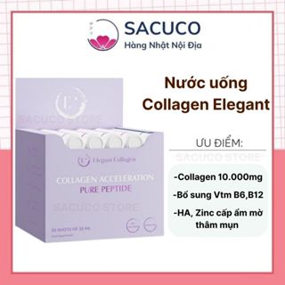 [Hàng Công Ty] Nước uống Collagen Elegant Acceleration Pure Peptide hộp 30 ống