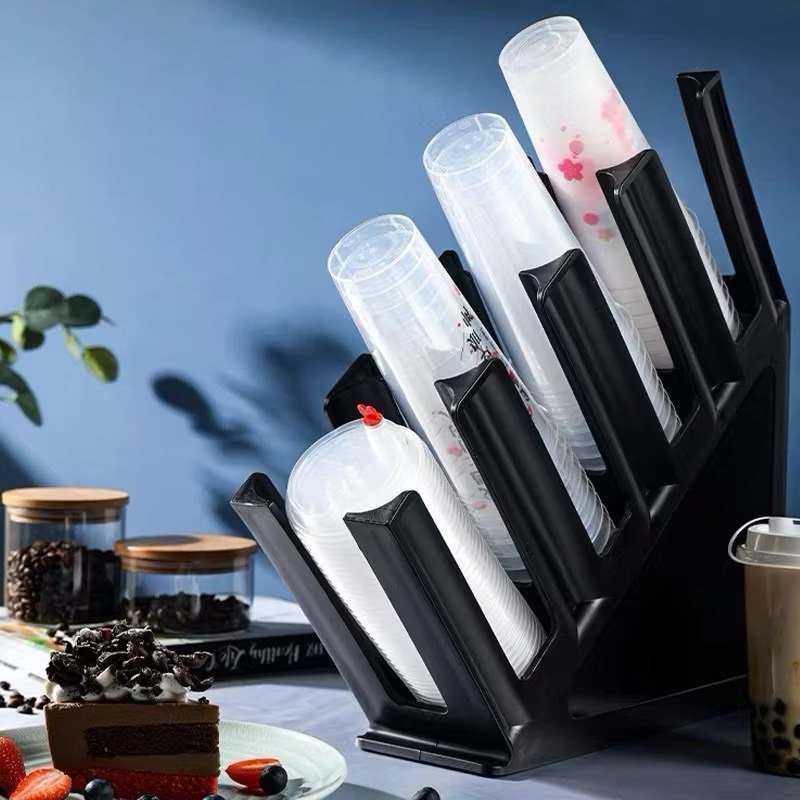 Kệ úp Ly , Ly Nhựa, Ly Trà Sữa, Khay Đựng Ly 4 ngăn - Loại To, Dày