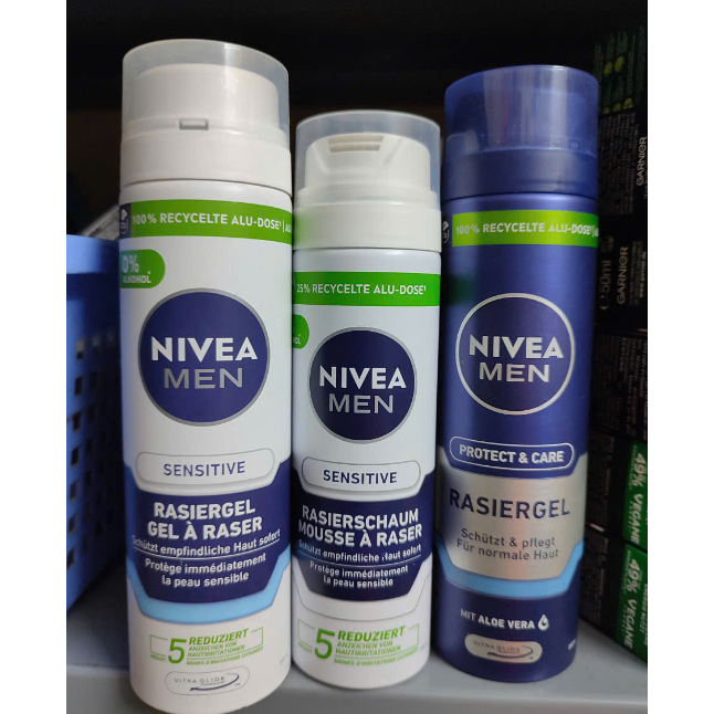 Bọt cao râu Nivea Men 200 ml của Đức