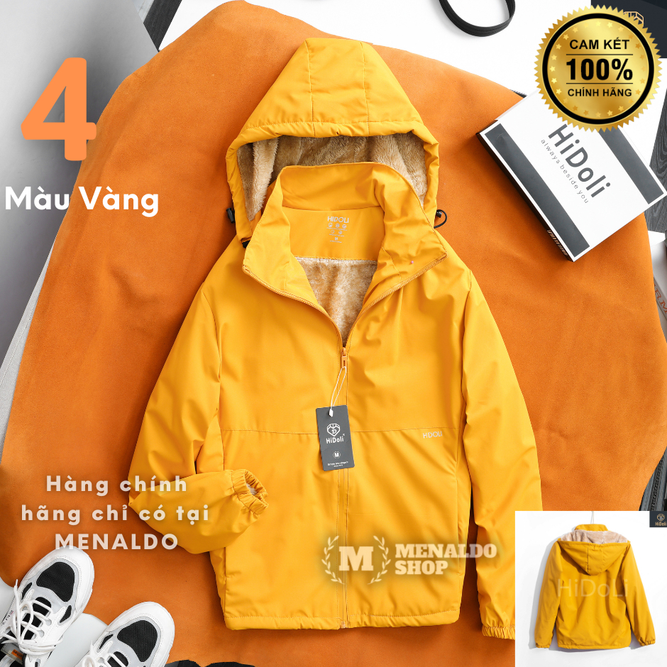 Áo Khoác Gió Tráng Bạc Lót Lông Nhung Chống Nước HiDoLi