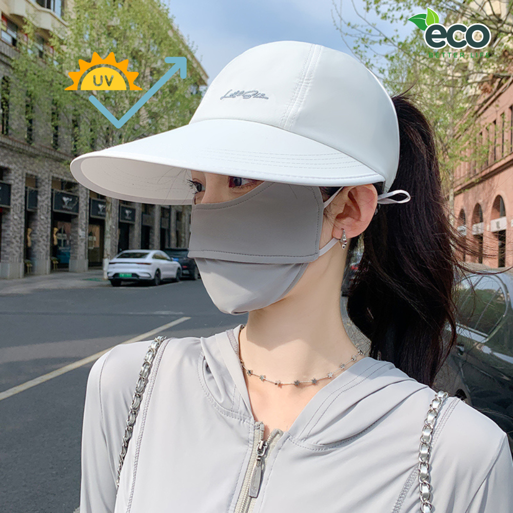 [LOẠI 1] Mũ Nửa Đầu Chống Nắng ECO Nhanh Khô, Nón Lưỡi Trai Nữ Thể Thao Vành Rộng Chống Nắng