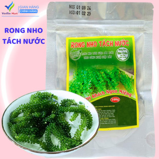  Rong Nho Tách Nước + Gói Sốt Mè Rang 15ml VietTin Mart 100g 