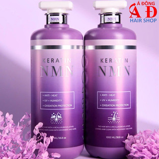Bộ Dầu Gội Xả Keratin NMN AT Công Nghệ Tế Bào Gốc Nhật Bản Phục Hồi Mềm Mượt Mọc Tóc 1000ml