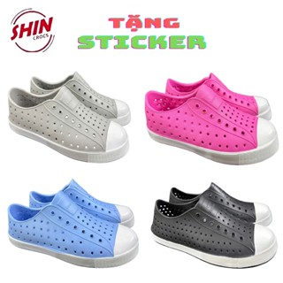 Giày Native Đi Mưa Giày Lười Unisex Thời Trang, Giày Nhựa Không Thấm Nước Thoáng Khí Đục Lỗ Êm Ái [ NATIVE ]