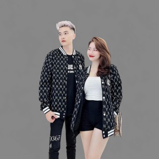 [ Sẵn Hàng + Đủ Size 38-65 k] Áo Khoác Bomber NY Họa Tiết in kín toàn thân  nam nữ unisex chất cotton dày dặn