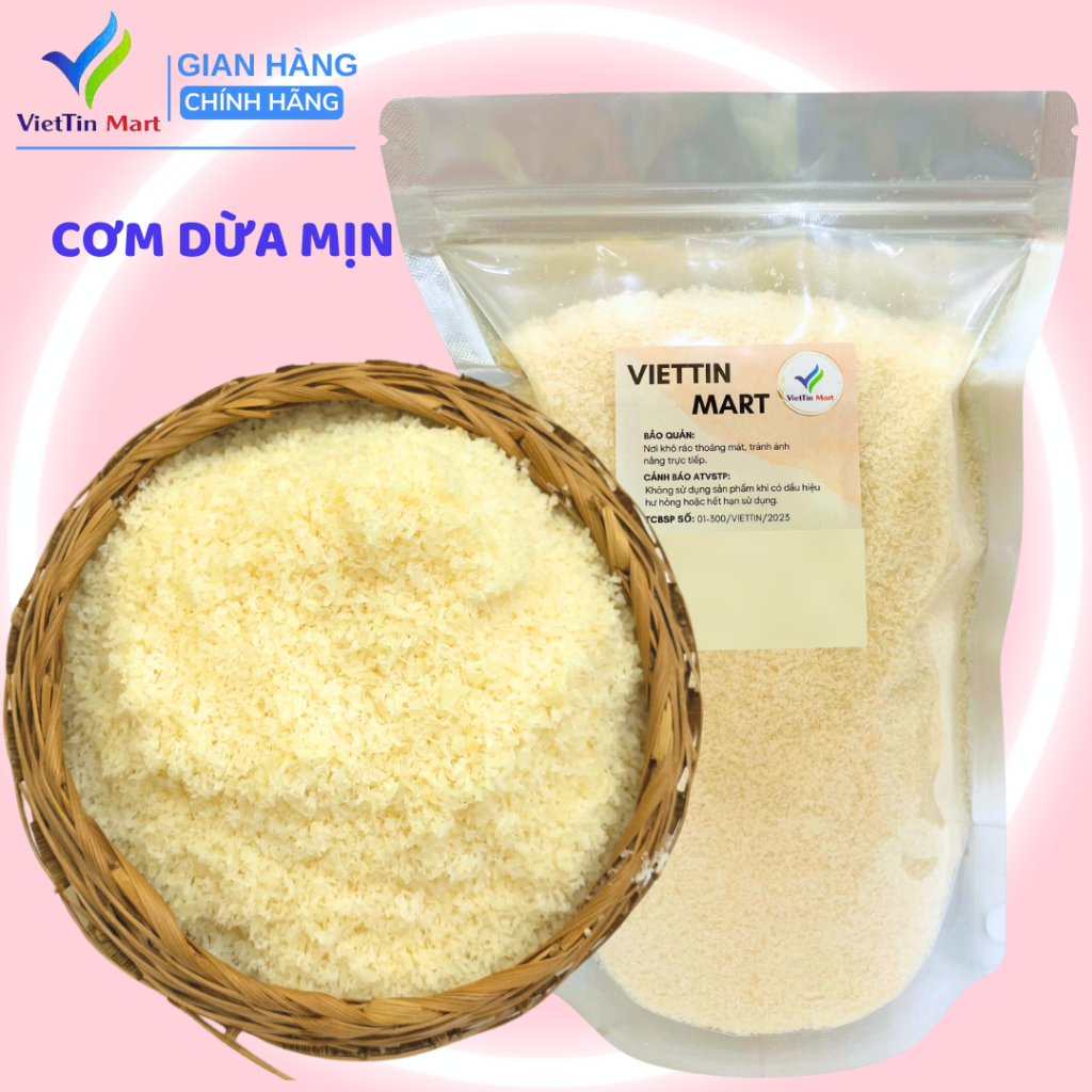 Cơm Dừa Sấy Khô Hạt Mịn ViettinMart