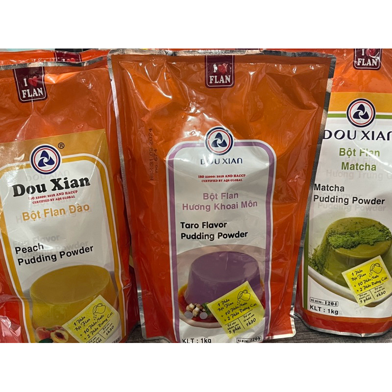 BỘT PUDDING FLAN DOUXIAN ĐỦ VỊ