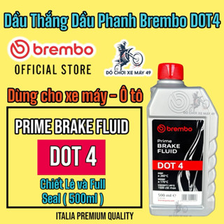 Dầu thắng / Dầu Phanh  BREMBO DOT 4 PRIME BRAKE FLUID  cho xe ô tô và xe máy * 500ml và chiết lẻ - chính hãng >>>