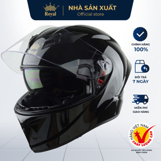 [ NHÀ SẢN XUẤT] Mũ Bảo Hiểm Full Face Royal M266 Có 2 Kính Chính Hãng, Nón Bảo Hiểm Đi Phượt FullFace Cao Cấp TRùm Đầu