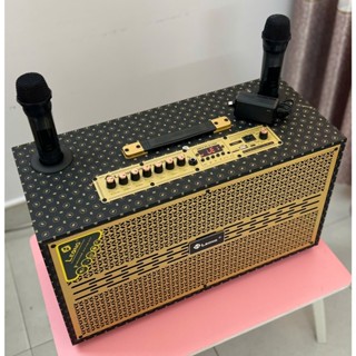 Loa Bluetooth Xách Tay L8011-Tặng Kèm 2 Mic Ko Dây-2 Bass 20 Cm-Loa Hát Karaoke-Bảo Hành 12 Tháng