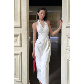   C'MEE  ĐẦM CỔ YẾM DÁNG DÀI CAMI DRESS 