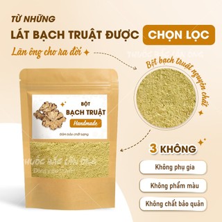 Bột bạch truật 100g, nguyên chất, thơm mịn, bột thảo mộc pha uống, đắp mặt, làm đẹp - Lãn Ông